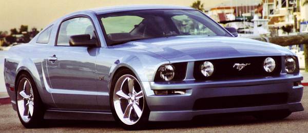 2005 Mustang shown with 18x9 Euromax 612 chrome