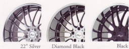 Maya STM 22 in. Silver / Diamond Black / Black