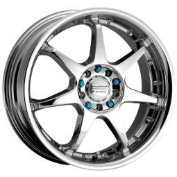 17x7 Motegi TSR Chrome wheel & tire pkg. > $599 !!