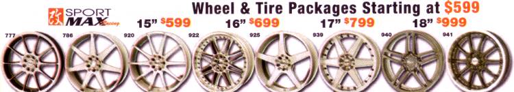 Wheel & Tire Packages Starting At $599*