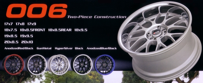 XXR 006 Two-Piece Construction Custom Wheels