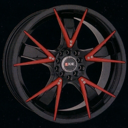 XXR style 508 Black wheel with Red insert
