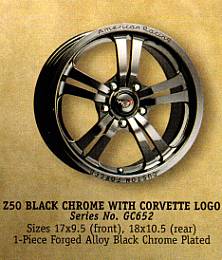 Z50 Black Chrome with Corvette Logo