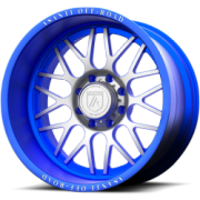Asanti Offroad AB-102 Brushed and Blue Wheels