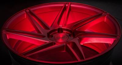 Blaque Diamond BD-1 Custom Red Wheels