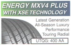 MICHELIN ENERGY MXV4 PLUS WITH XSE TECHNOLOGY