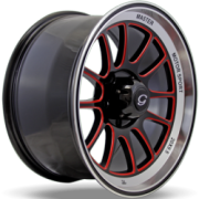 G-Line G0089 20x9.5 Black with Red Accents