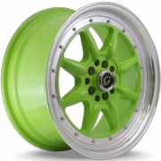 G-Line G8006 Green Machined Wheels
