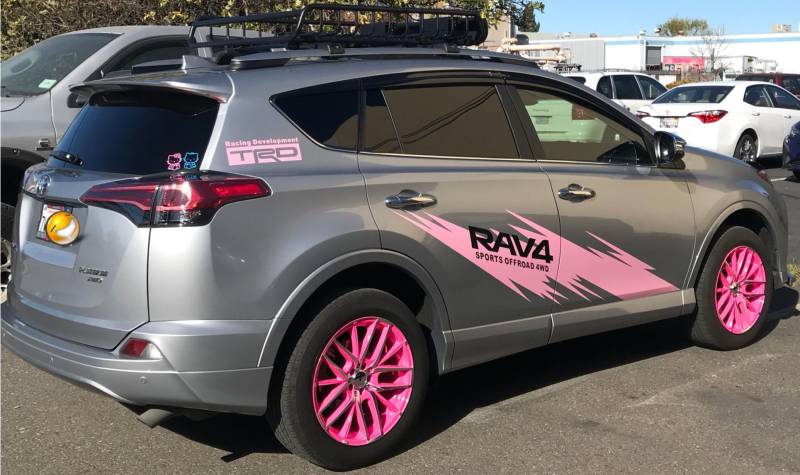 2013 Toyota Rav4 on G-Line G0029 Pink Wheels