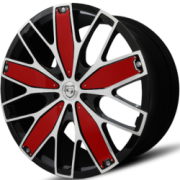 Gianna Fanatic Black and Red Wheels