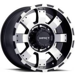 Impact Wheels Destroyer Black with Machined Face