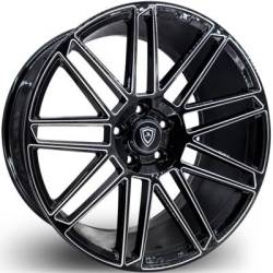 Marquee M3767 Black Milled Wheels