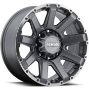 MKW M94 Gray Machined Wheels