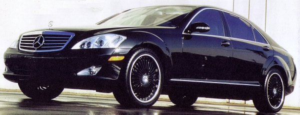 Venti V57 Black Alloy Wheels on Mercedes