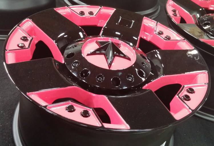 Pink Rockstar Wheels by KMC Wheels